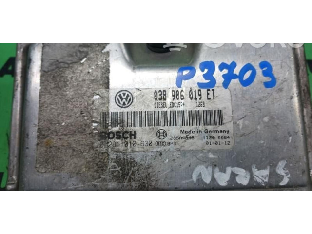 Řídící jednotka 0281010630, 038906019ET   Seat Alhambra (Mk1) 2001