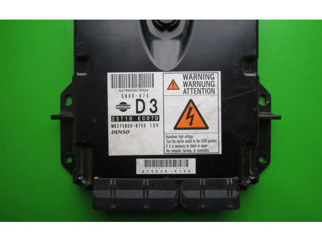 Řídící jednotka 23710EC07D, MB275800-6755   Nissan Navara D40 2005