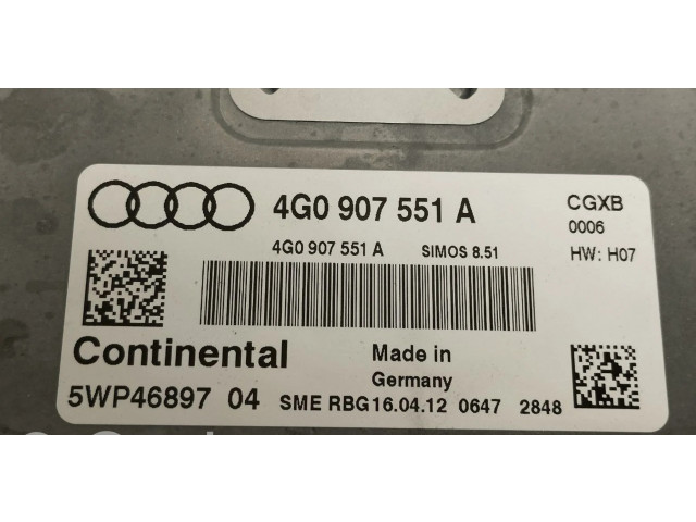 Блок управления двигателя 4G0907551A   Audi A6 S6 C7 4G