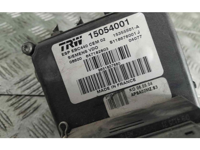 Jednotka ABS 9651857880   Peugeot 207 CC 