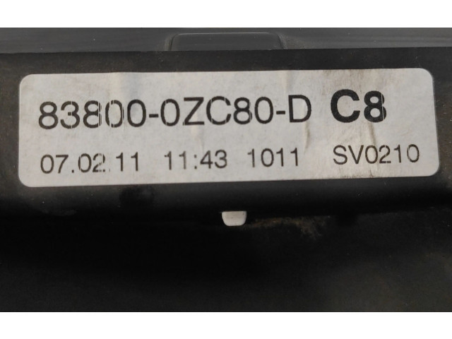 Vstřikovač 838000ZC80D, A2C53300865   Toyota Auris 150    1ZRFE 