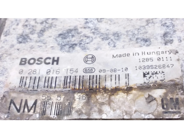 Блок управления двигателя 55572462, 0281016154   Saab 9-3 Ver2