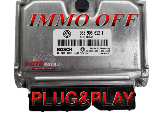 Блок управления двигателя 038906012T, 1039S04399   Seat Toledo II (1M)