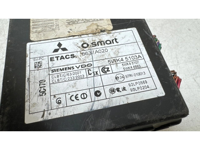 Блок управления 8637A020, 5WK45103A   Mitsubishi Colt
