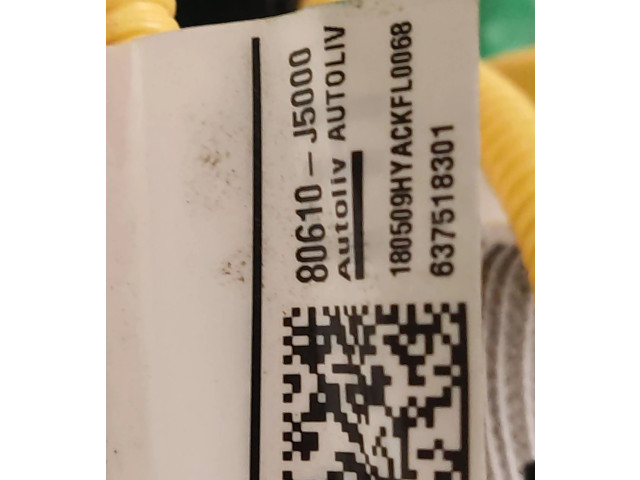 Подушка безопасности в сиденье 80610-J5000, 637518301   KIA Stinger