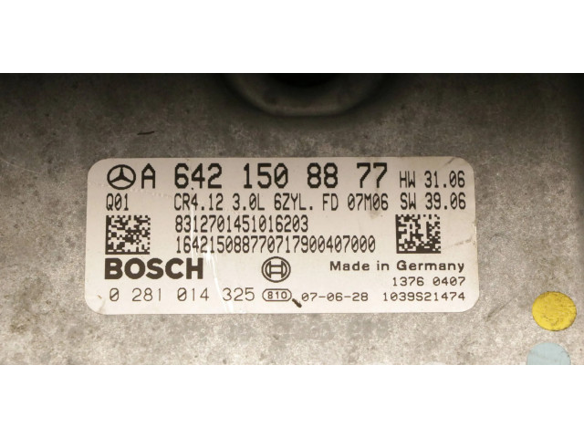 Řídící jednotka A6421508877, 0281014325   Mercedes-Benz E W211 2007
