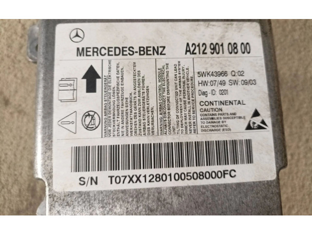 Блок подушек безопасности A2129010800   Mercedes-Benz E W212