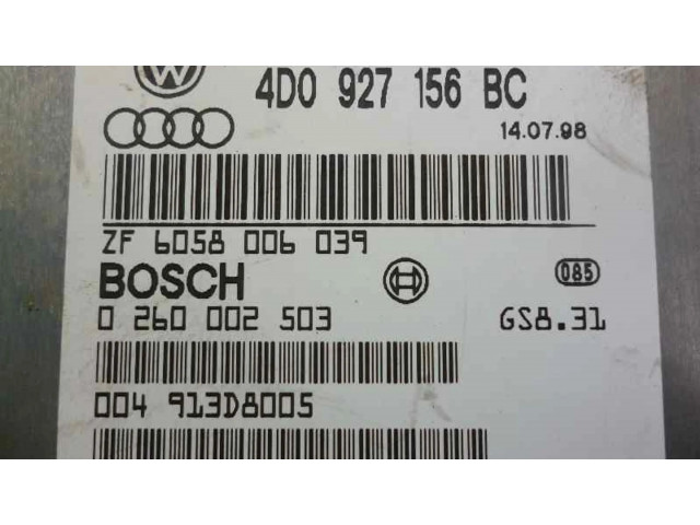 Блок управления коробкой передач 4D0927156BC   Audi A8 S8 D2 4D