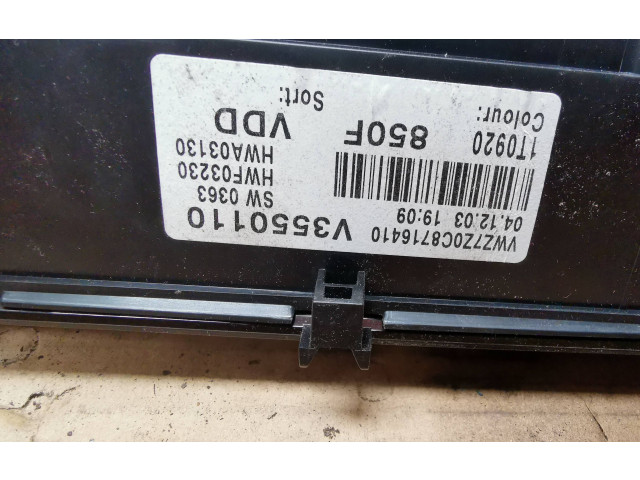 Přístrojová deska  Volkswagen Touran I 2004 1T0920850F  