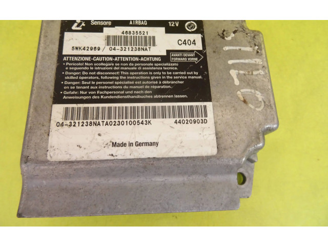 Блок подушек безопасности 46835521   Fiat Stilo
