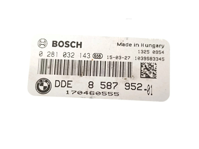 Řídící jednotka DDE858795201, 170460555   BMW 5 F10 F11 2012