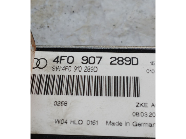 Блок комфорта 4F0907289D, 4F0910289D   Audi A6 S6 C6 4F   