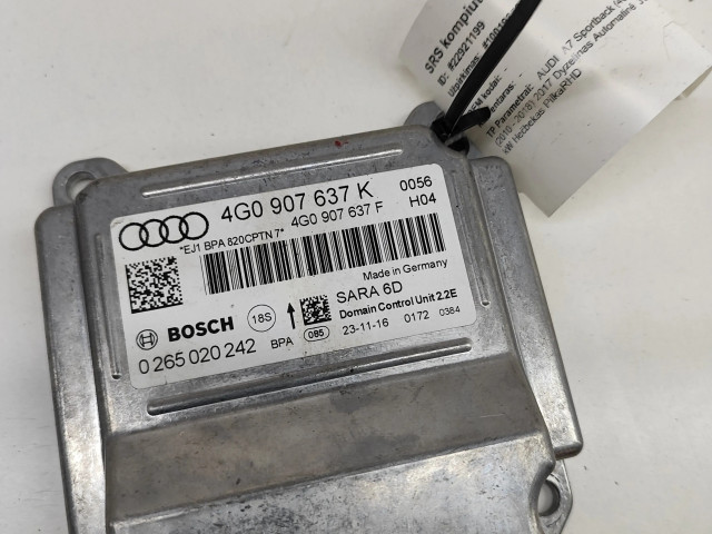 Блок подушек безопасности 4G0907637K, 4G0907637F   Audi A7 S7 4G