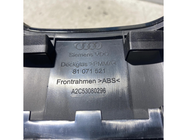 Панель приборов A2C53080296, 81071521   Audi A3 S3 8P       