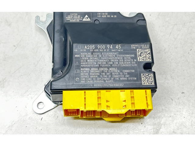 Блок подушек безопасности A2059009445, A2059022927   Mercedes-Benz EQC