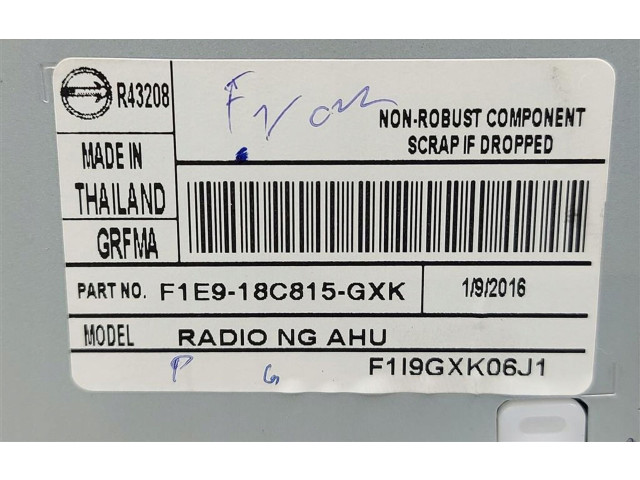 Радио/ проигрыватель CD/DVD / навигация F1E9-18C815-GXK   Ford Ecosport
