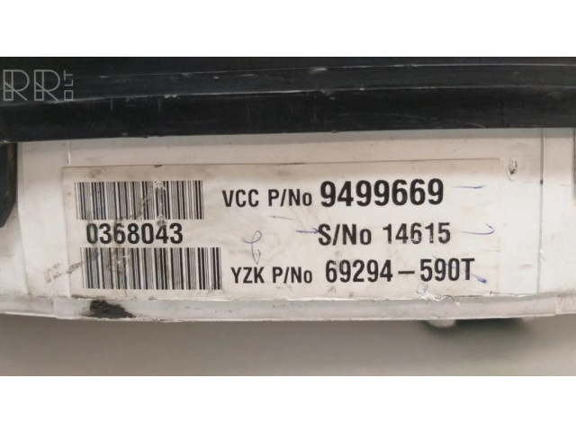 Přístrojová deska  Volvo S80 2001 9499669, 9459821  
