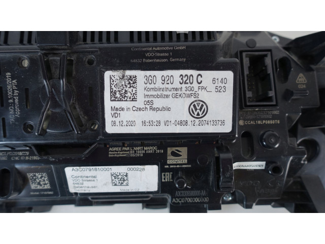Панель приборов 3G0920320C   Volkswagen Tiguan       