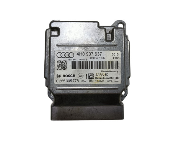 Блок подушек безопасности 0265005778, 4h0907637   Audi A8 S8 D4 4H