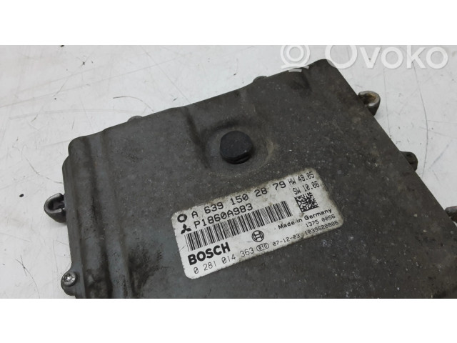 Řídící jednotka P1860A983, 0281014363   Mitsubishi Colt 2008
