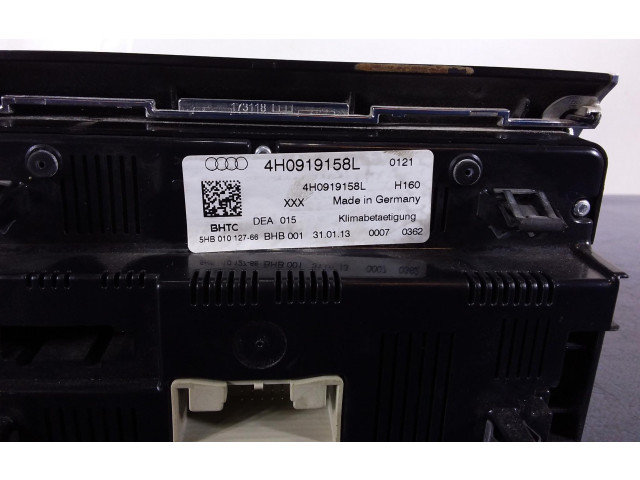 Блок управления климат-контролем 4H0919158L, 4H0919158L   Audi A8 S8 D4 4H
