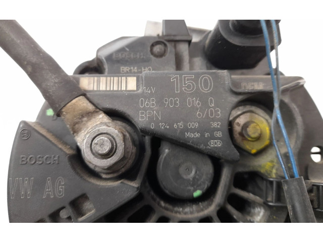 Генератор 06B903016Q, 0124615009   Audi A4 Allroad      