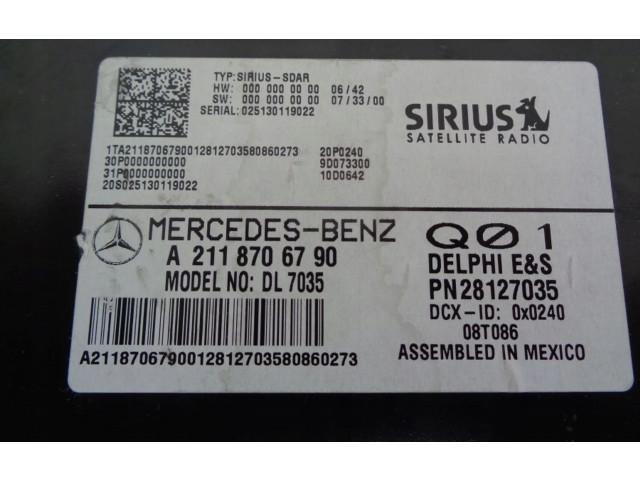 Блок управления A2118706790   Mercedes-Benz ML W164