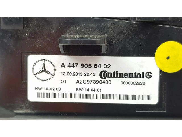 Блок управления климат-контролем A4479056402   Mercedes-Benz V Class W447
