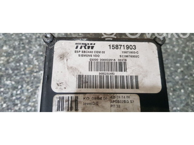 Jednotka ABS 15871903, S118676002C   Citroen C6 2006