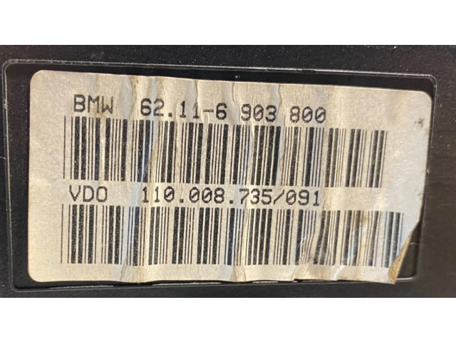 Přístrojová deska  BMW 5 E39 2001 6903800, 62116903800  