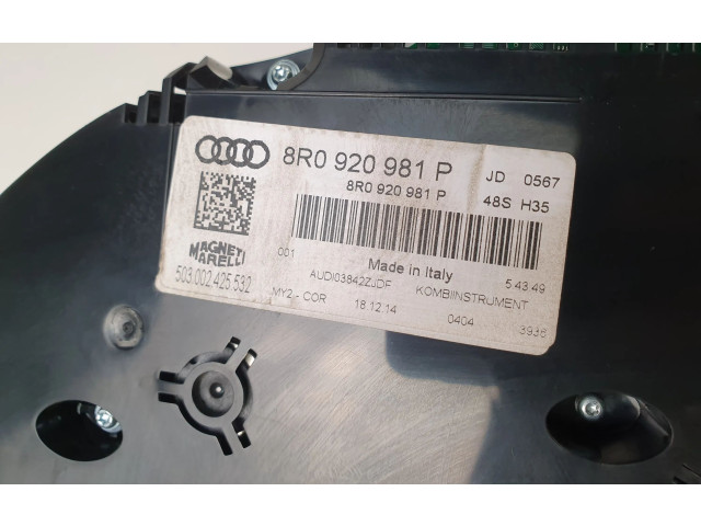 Панель приборов 8R0920981P   Audi Q5 SQ5       