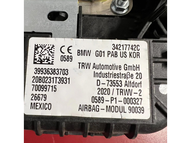 Подушка безопасности пассажира 9363837, 39936383703   BMW X4 G02