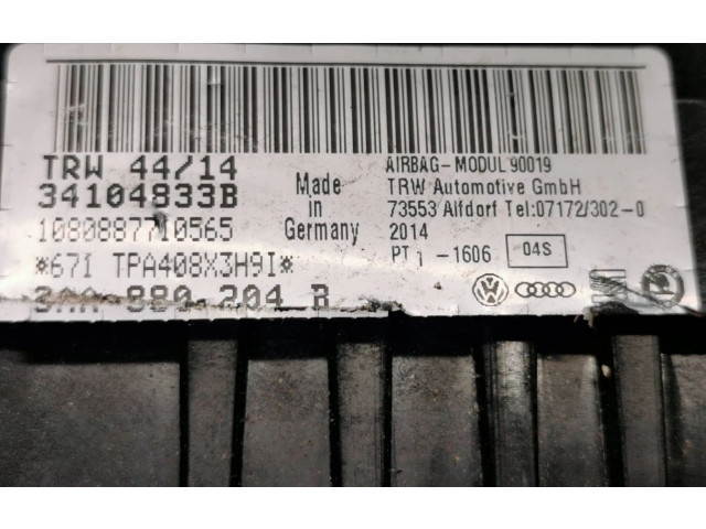 Подушка безопасности пассажира 3AA880204B, 34104833B   Volkswagen Sharan