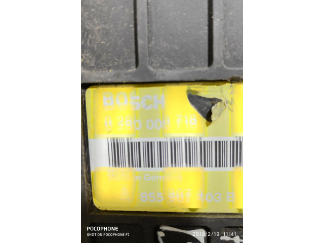 Řídící jednotka 855907403b, 0280000718   Audi 80 90 B3 1986