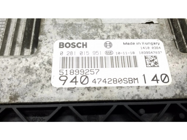 Řídící jednotka 51899257, 0281015951   Alfa Romeo Giulietta 2010
