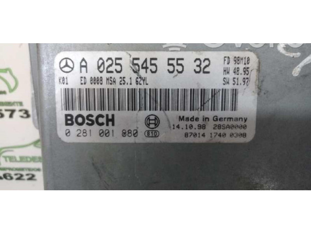 Řídící jednotka A0255455532   Mercedes-Benz E W210 