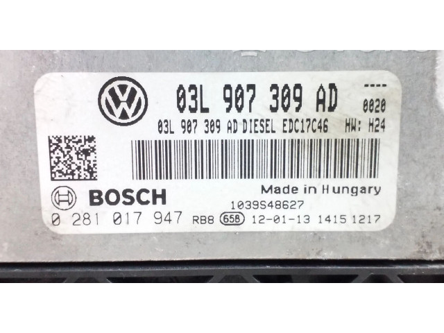 Блок управления двигателем Блок управления 03L907309AD   Volkswagen Tiguan