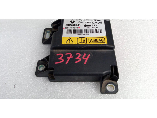 Блок подушек безопасности 8201163278   Renault Sandero I