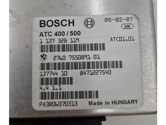 Блок управления коробкой передач 7550891, 1137328119   BMW X3 E83