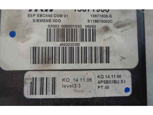 Jednotka ABS 9662235380, S118676002E   Citroen C6 2005