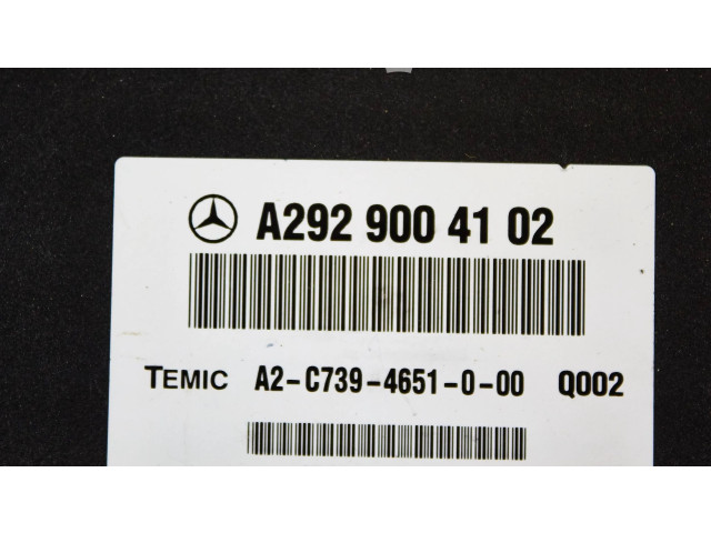 Pojistková skříňka Блок управления подвески a2929004102   Mercedes-Benz GLS X166 2018