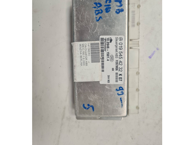 Блок управления АБС 0195454232, BPU7F20A28   Mercedes-Benz C W203