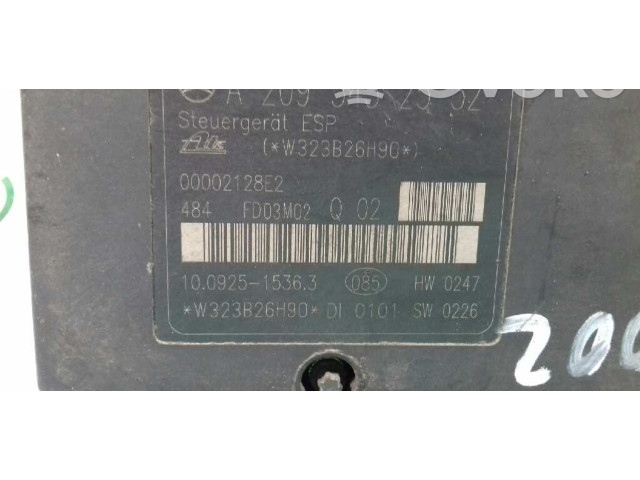 Jednotka ABS A2095452532, 10092515363   Mercedes-Benz C W203 2003
