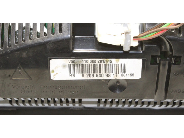 Панель приборов A2095409811   Mercedes-Benz CLK A209 C209       