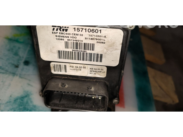 Jednotka ABS 9658028480, 15710601   Peugeot 407 2005