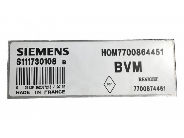Блок управления двигателя 7700864451, 7700874461   Renault Megane I