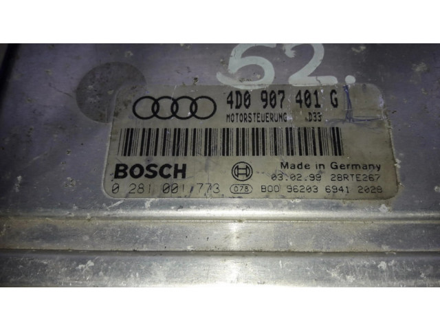 Блок управления двигателя 0281001773   Audi A3 S3 8L