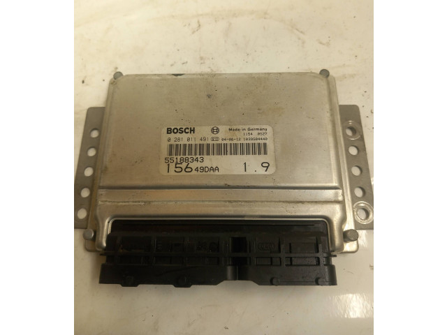 Řídící jednotka 55188343, 0281011491   Alfa Romeo 156 2004