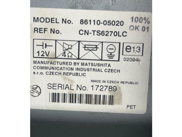 Дисплей    8611005020, 172789   Toyota Avensis T250