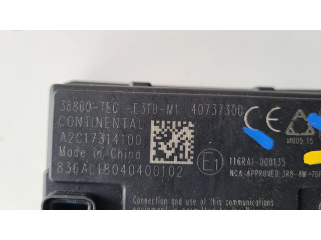 Блок комфорта 38800TEGE310M1   Honda Civic X   